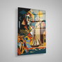 Wallity Cuadro decorativo de cristal templado Multicolor 50 x 70 cm